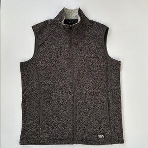 Eddie Bauer Men’s Dark Gray Fleece Vest Large